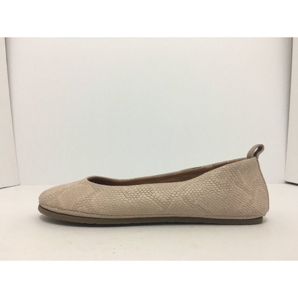 Gentle Souls Dana Nude Snake Embossed Leather Women's Slip On Flats Shoes 5.5 M - Picture 7 of 12